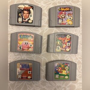 Nintendo Gray N64 Game Cartridge Set - Kirby, Banjo-Kazooie, Super Mario & More